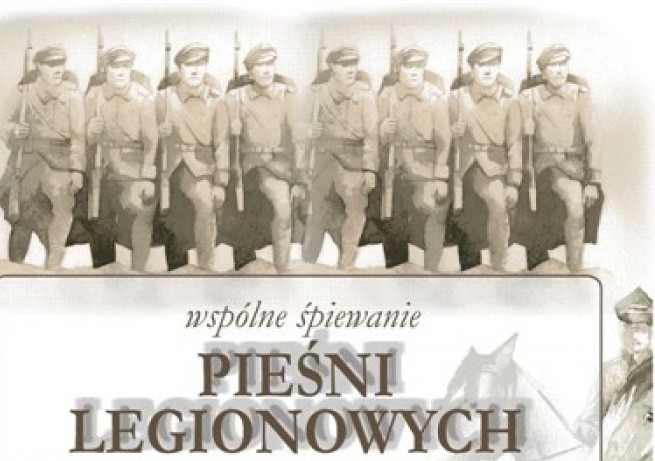 Wspólne śpiewanie pieśni legionowych