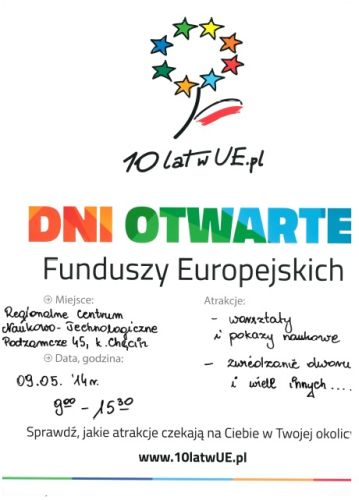 Dzień otwarty w Regionalnym Centrum Naukowo – Technologicznym