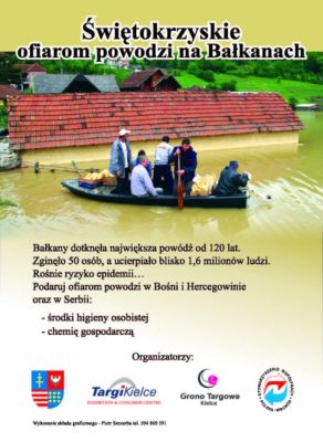 „Świętokrzyskie ofiarom powodzi na Bałkanach”
