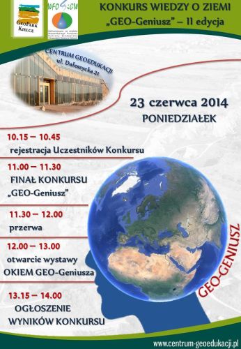 Finał Konkursu Wiedzy o Ziemi „GEO-Geniusz”