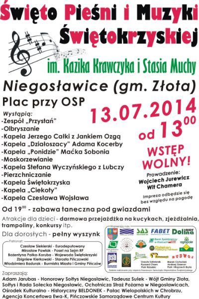 Święto Pieśni i Muzyki Świętokrzyskiej w Niegosławicach