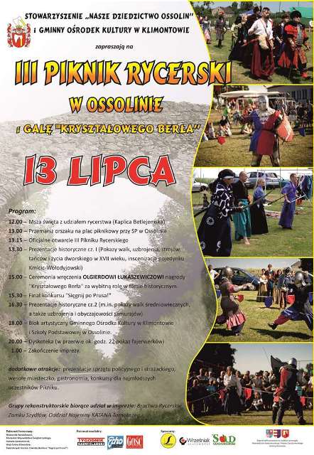 Piknik rycerski i gala „Kryształowego Berła” w Ossolinie