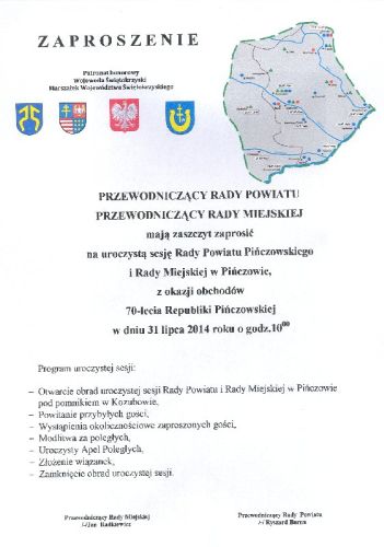 Obchody 70 – lecia Republiki Pińczowskiej