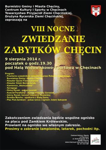 Nocne zwiedzanie zabytków Chęcin