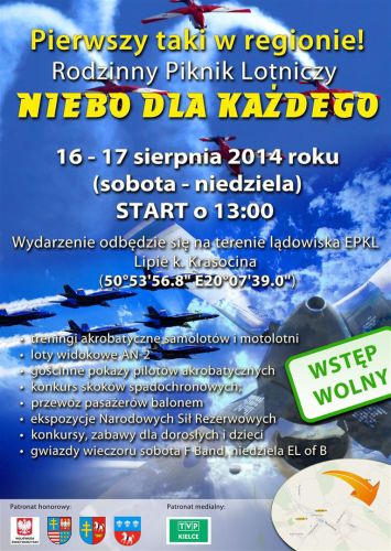 Rodzinny Piknik Lotniczy „Niebo dla każdego”