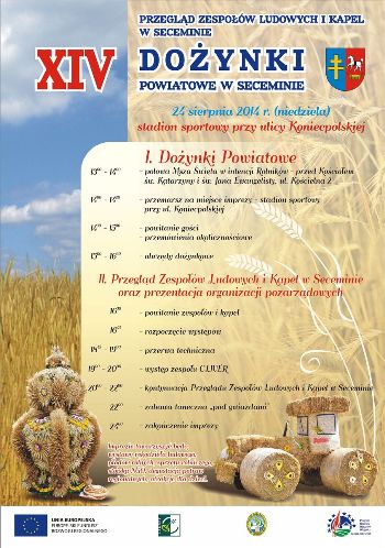 Dożynki powiatu włoszczowskiego w Seceminie