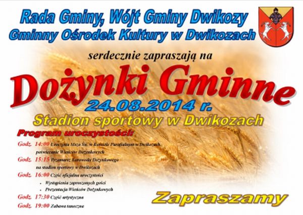 Dożynki gminne w Dwikozach