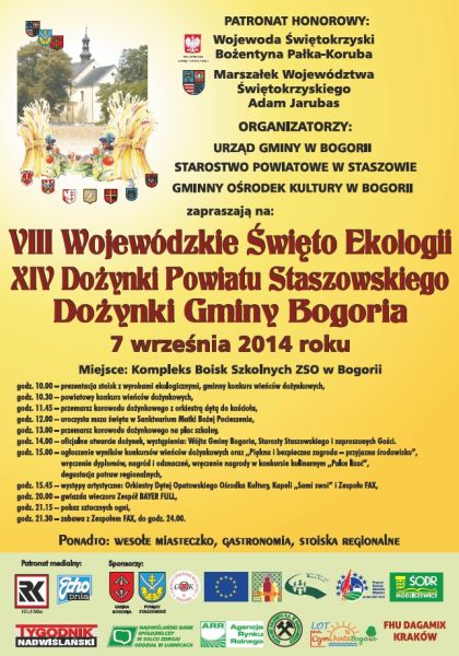 Święto Ekologii i dożynki w powiecie staszowskim