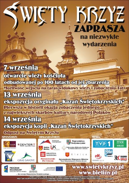 Uroczyste otwarcie odbudowanej wieży na Świętym Krzyżu