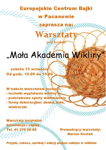 Mała Akademia Wikliny w ECB w Pacanowie