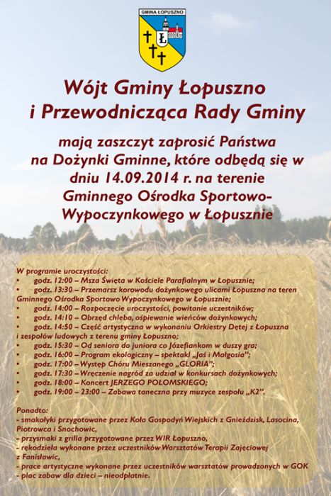 Dożynki Gminy Łopuszno