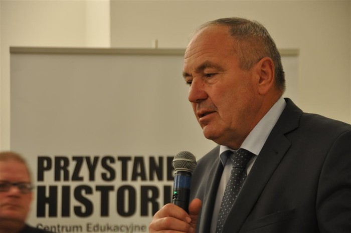 Kazimierz Kotowski na promocji książki „My z pałacu” w Warszawie