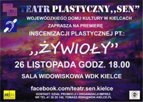 Inscenizacja plastyczna „Żywioły” w WDK