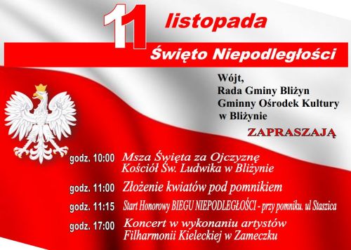 Obchody Święta Niepodległości w Bliżynie