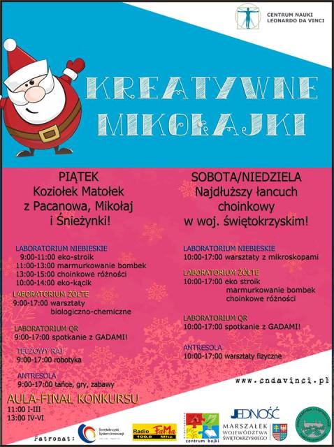 Kreatywne i atrakcyjne mikołajki w Centrum Nauki w Podzamczu