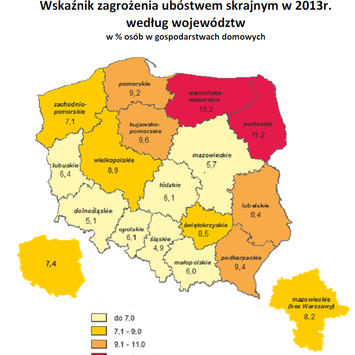 Powiatowa mapa ubóstwa