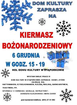 Kiermasz bożonarodzeniowy w Stąporkowie