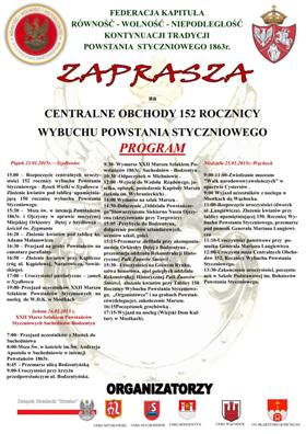 Obchody 152. rocznicy Wybuchu Powstania Styczniowego