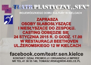 Nabór do Zespołu Teatru Plastycznego SEN