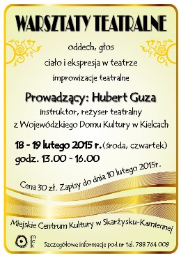 Warsztaty teatralne w Skarżysku – Kamiennej
