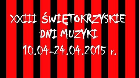Plakat promujący Festiwal Świętokrzyskie Dni Muzyki