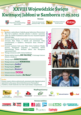 Plakat promujący Święto Kwitnącej Jabłoni