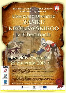 Plakat promujący otwarcie Zamku w Chęcinach