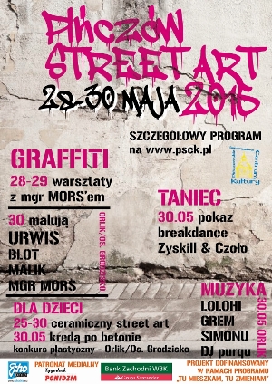 Plakat promujący wydarzenie Street art
