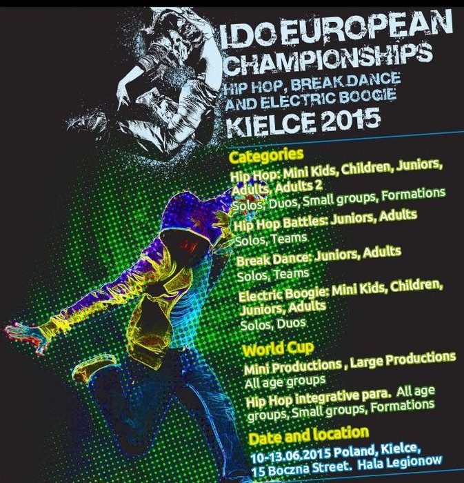Mistrzostwa Europy Hip-hop, Break Dance i Electric Boogie w Kielcach
