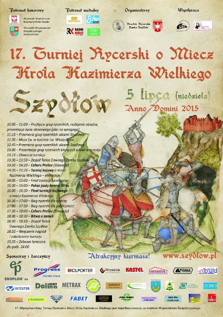 Plakat reklamujący turniej
