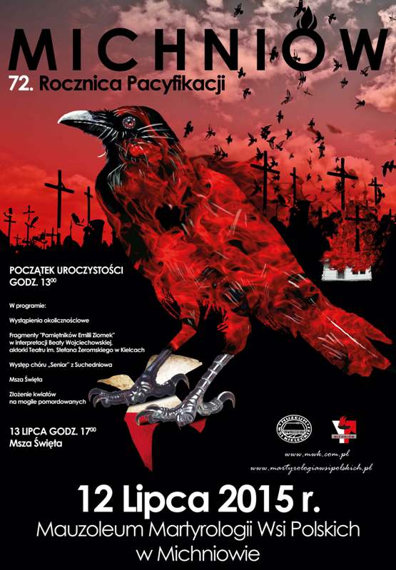 Logo plakatu 72. rocznicy pacyfikacji Mchniowa