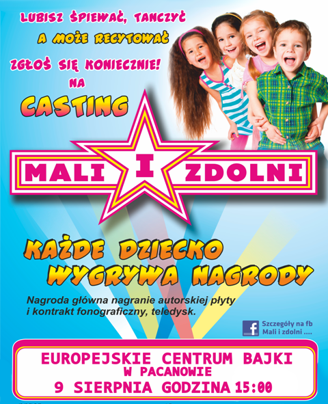 Plakat promujący casting