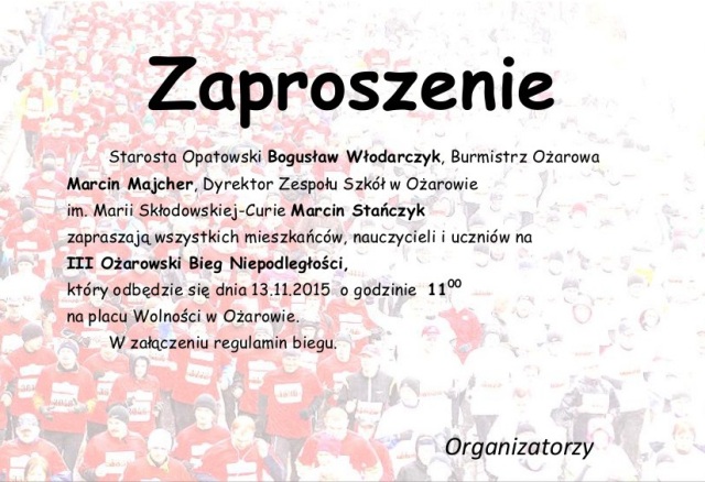 Plakat promujący wydarzenie