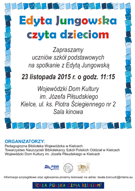 Spotkanie z Edytą Jungowską w WDK
