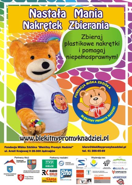 Plakat informujący akcję