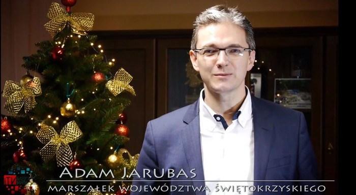 Życzenia świąteczne marszałka województwa świętokrzyskiego Adama Jarubasa &#8211; Video