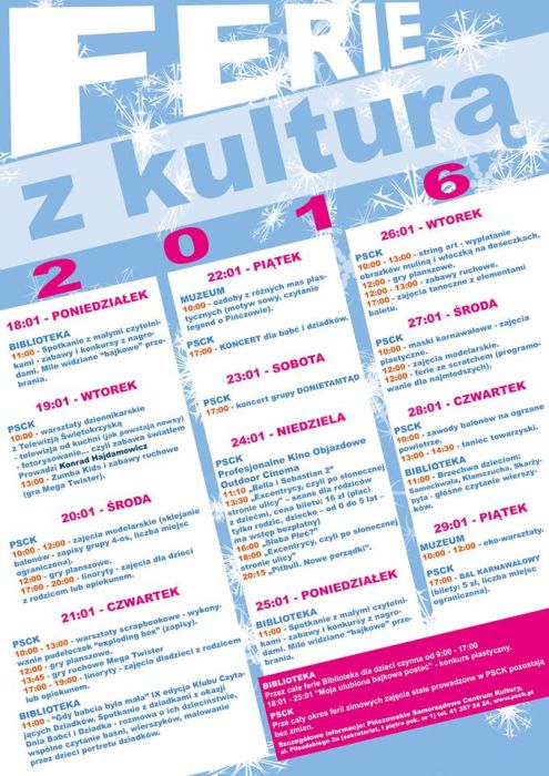 Ferie z kulturą w Pińczowie