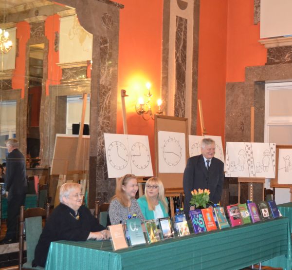 Podczas seminarium matematycznego: prof. Edyta Gruszczyk-Kolczyńska, dr Monika Czajkowska, dr Beata Bugajska-Jaszczołt, prof. Gustaw Treliński