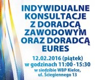 Indywidualne konsultacje z doradcą zawodowym oraz doradcą EURES