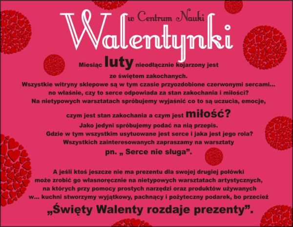 Walentynki w Centrum Nauki