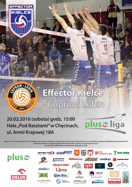 Mecz PlusLigi Effector Kielce &#8211; Cuprum Lubin
