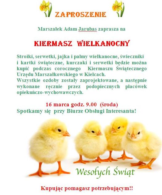 Kiermasz wielkanocny w Urzędzie Marszałkowskim
