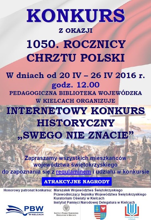 Konkurs na 1050-lecie Chrztu Polski