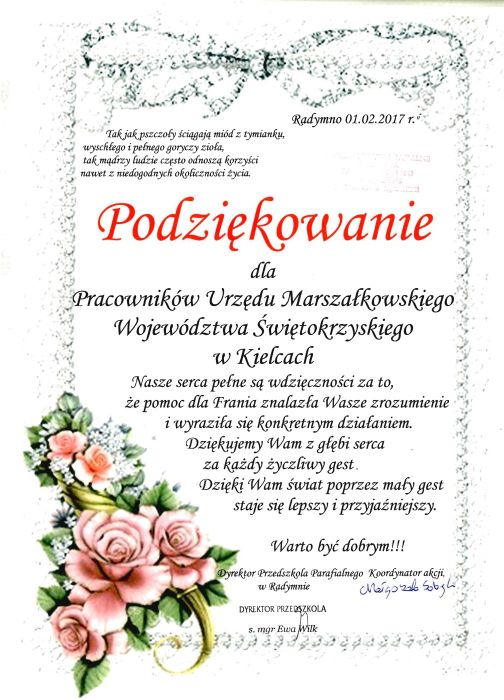 Dyplom dla Urzędu Marszałkowskiego