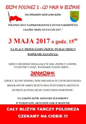 „Cały Bliżyn tańczy poloneza” – taneczny happening