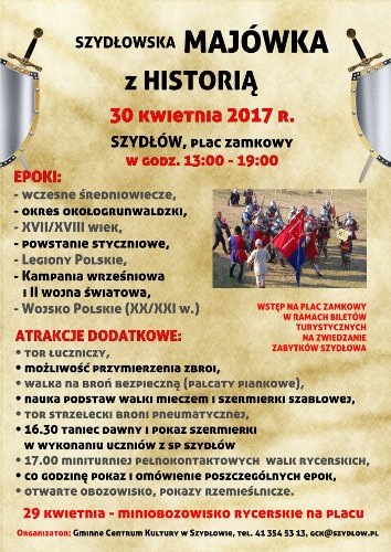Majówka z historią w Szydłowie