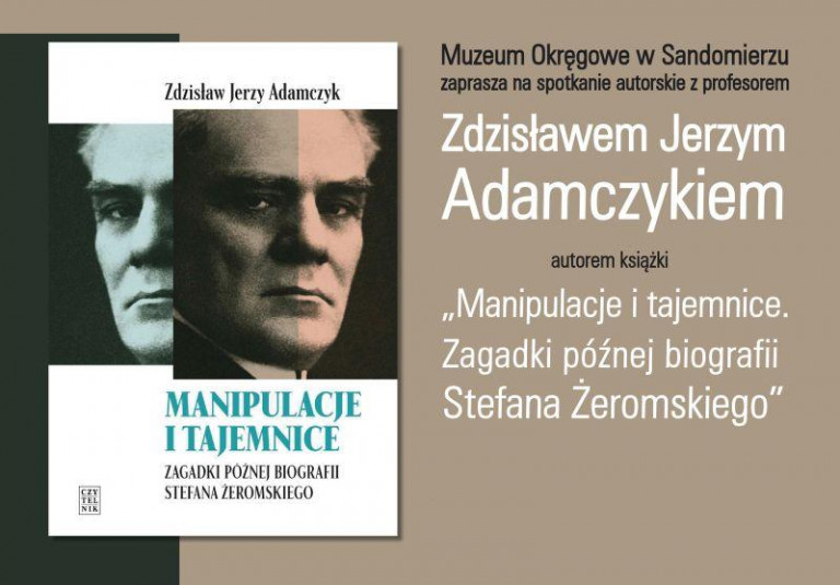 zaproszenie na spotkanie o Żeromskim w Sandomierzu