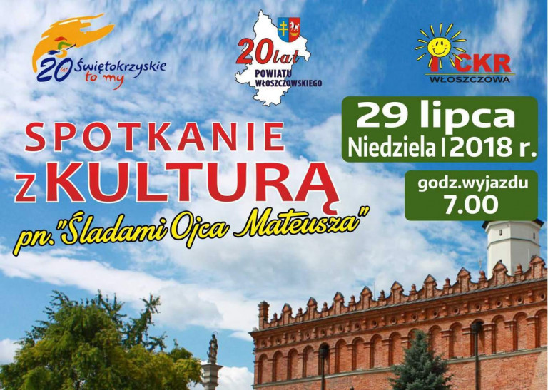 Plakat Spotkanie Z Kulturą Śladami Ojca Mateusza