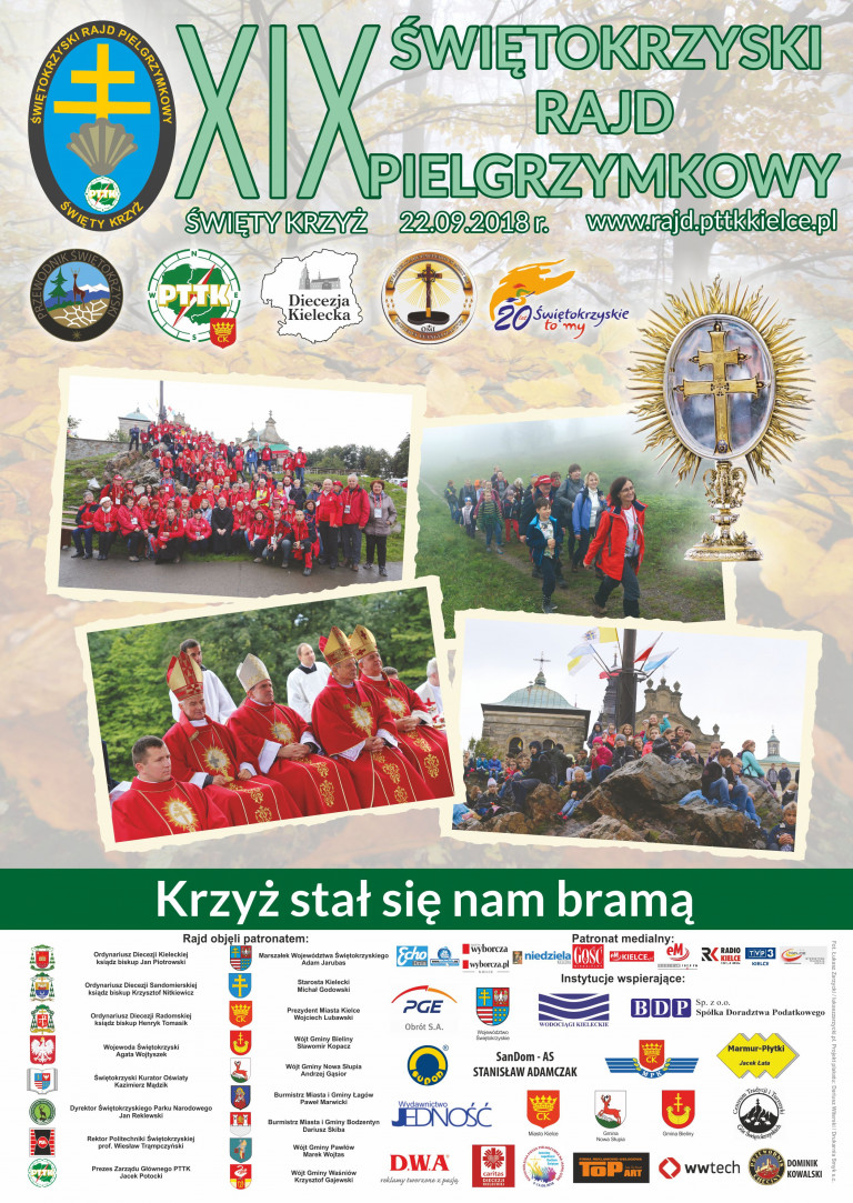 Xix Swietokrzyski Rajd Pielgrzymkowy Swiety Krzyz 2018 Plakat