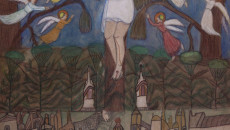 Obraz przedstawiający Chrystusa na krzyżu